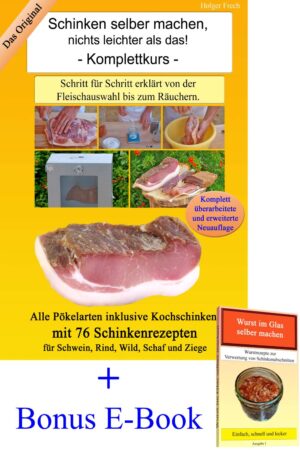 Schinken selber machen, das E-Book mit Bonus.