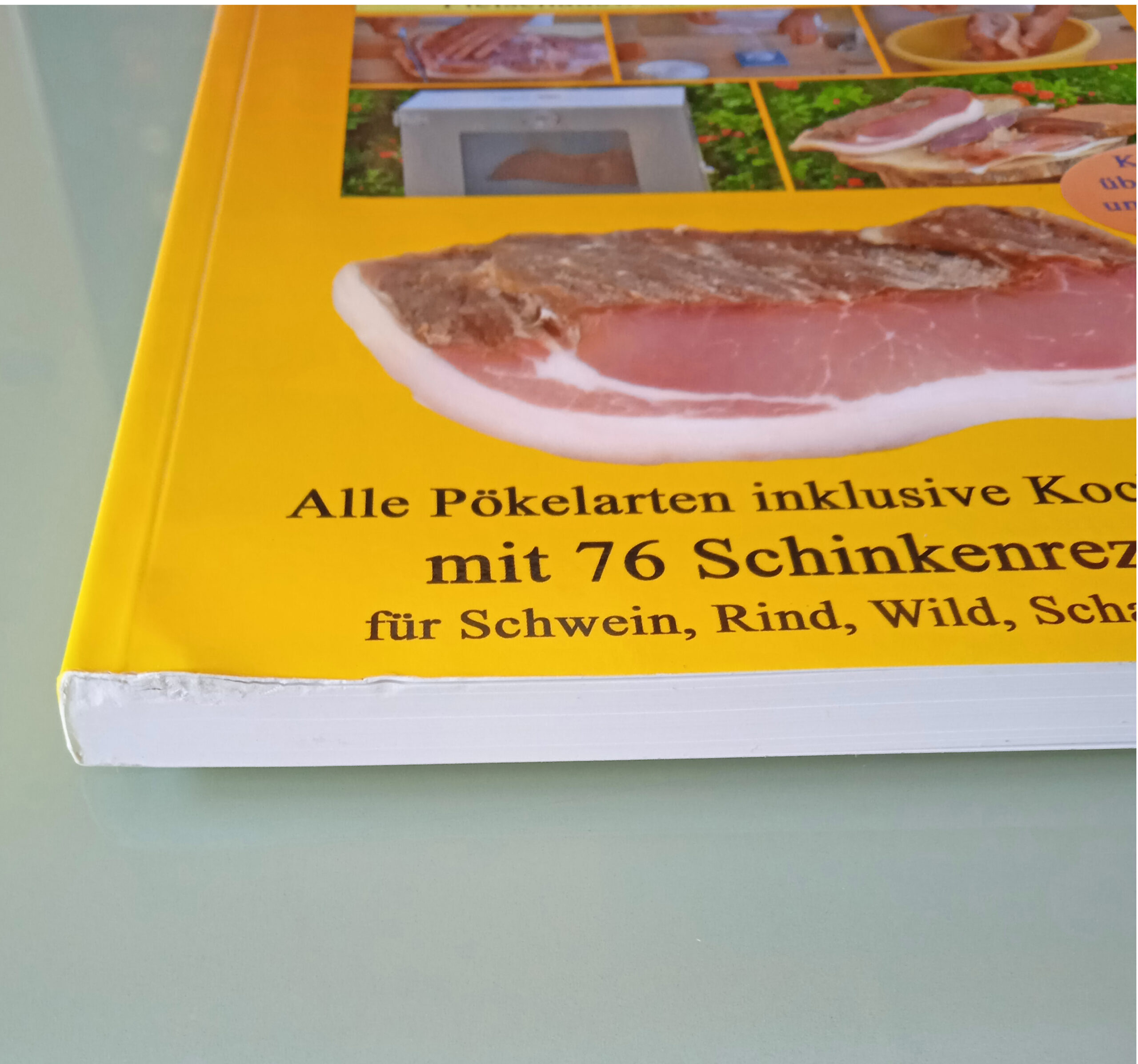 Buch Schinken machen Mangel durch Knick
