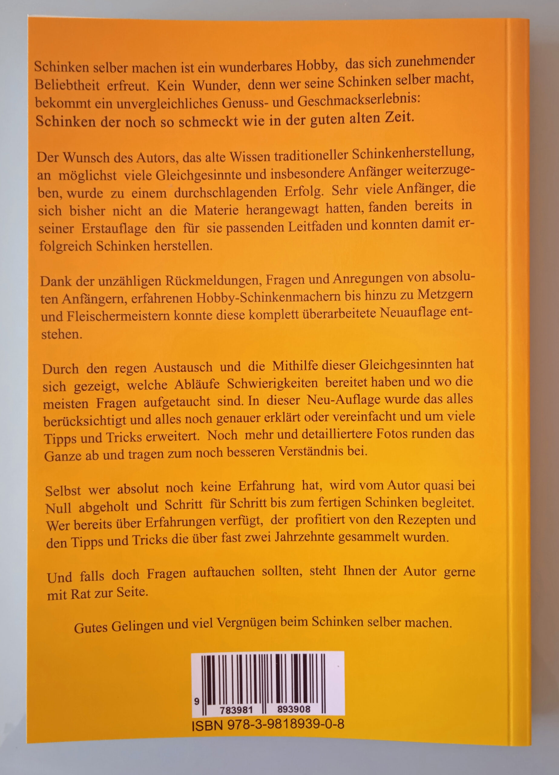 Buch Schinken machen schräges Cover.